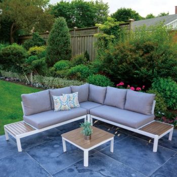 מערכת ישיבה פינתית יוקרתית שחר