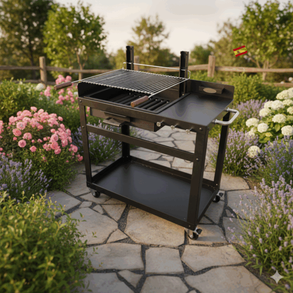 מנגל פחמים “מדריד” מקצועי עם גלגלים