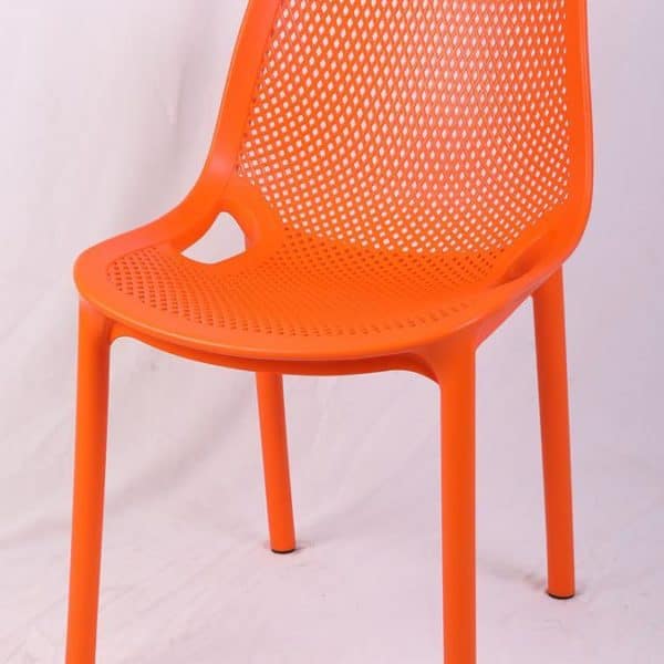כסא פלסטיק יצוק צבע כתום