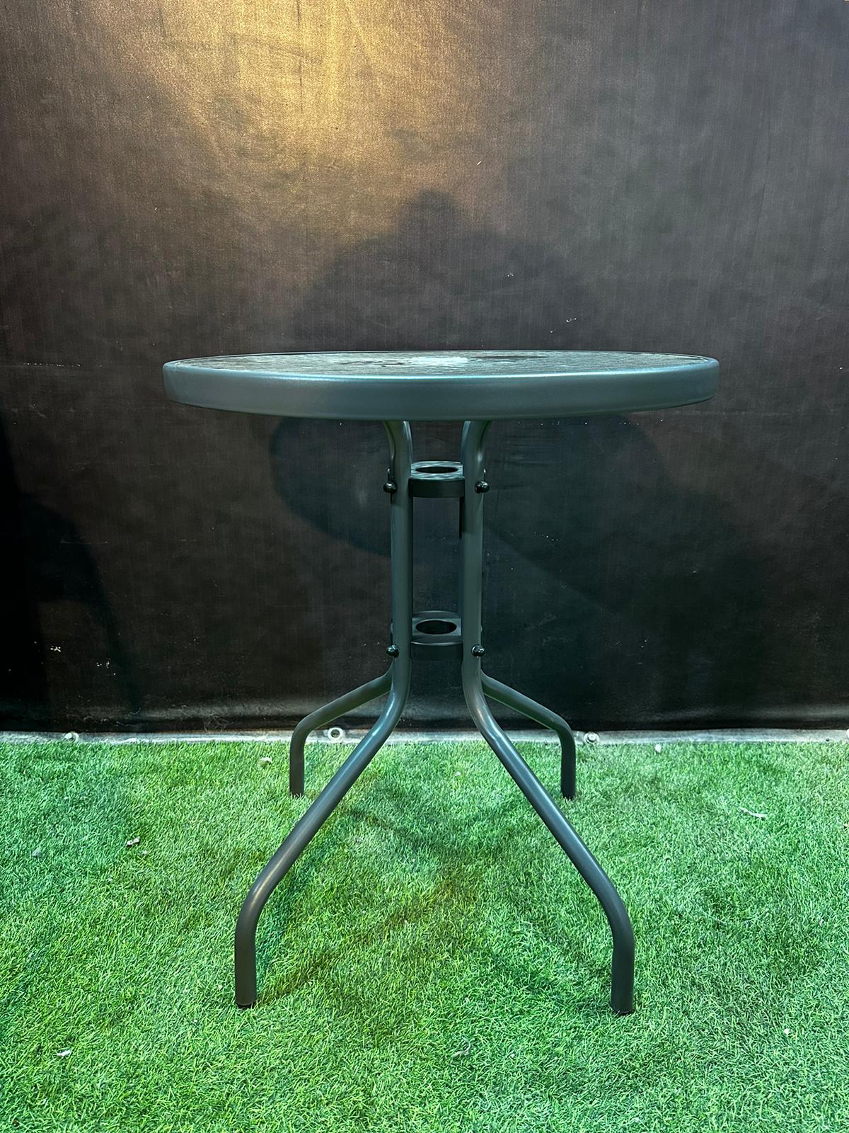 שולחן ביסטרו עגול 60 ס”מ זכוכית – דגם ביסטרו