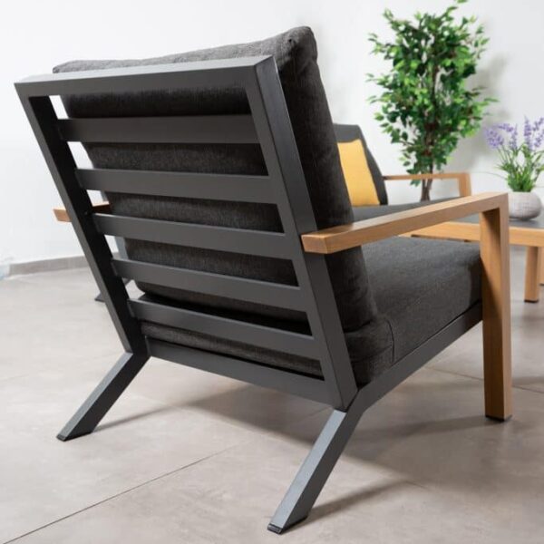 פינת ישיבה תלת מושבית אלומיניום דגם ורונה