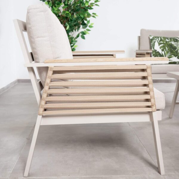 פינת ישיבה אלומיניום דו מושבית דגם “ליז”