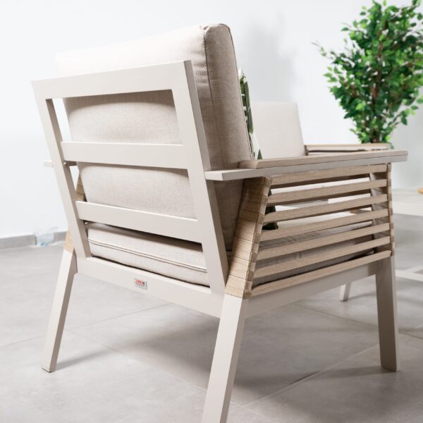 פינת ישיבה אלומיניום דו מושבית דגם “ליז”