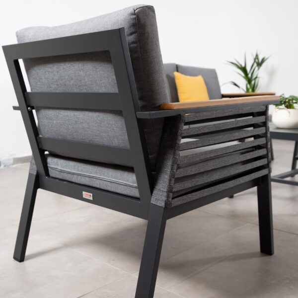 פינת ישיבה אלומיניום דו מושבית דגם “ליז”