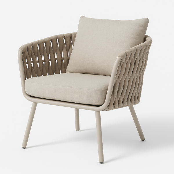 פינת ישיבה יוקרתית מאלומיניום דגם “אוולין”