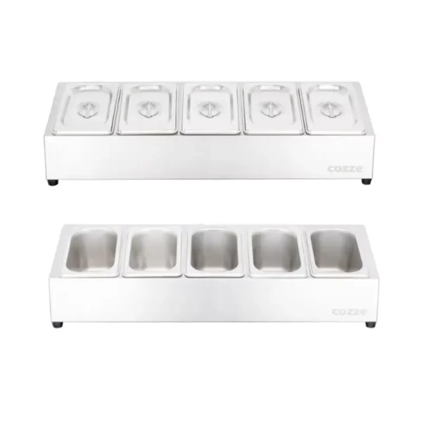 Cozze – דיספנסר תוספות לפיצה 5 תאים