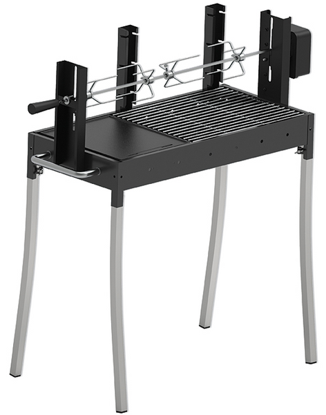 מנגל ברזילאי משולב 40X85 ס”מ כולל פלאנצ’ת ברזל ושיפוד מסתובב