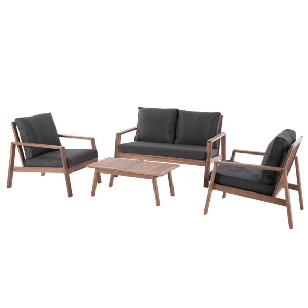 פינת ישיבה דו מושבית מעץ מלא דגם “רפאל”