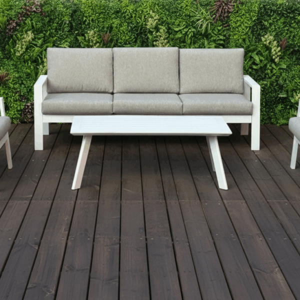 פינת ישיבה תלת מושבית מאלומיניום דגם “ליסבון”