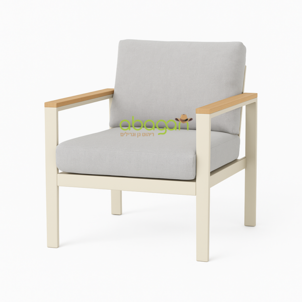 פינת ישיבה תלת מושבית מאלומיניום דגם “ספורה”