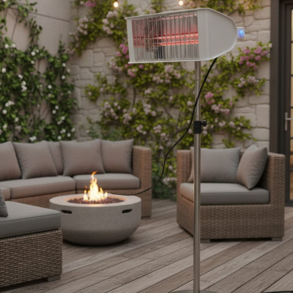 GL2500 PRIMUM תנור חימום אינפרא אדום+שלט /שחור/לבן/כסוף